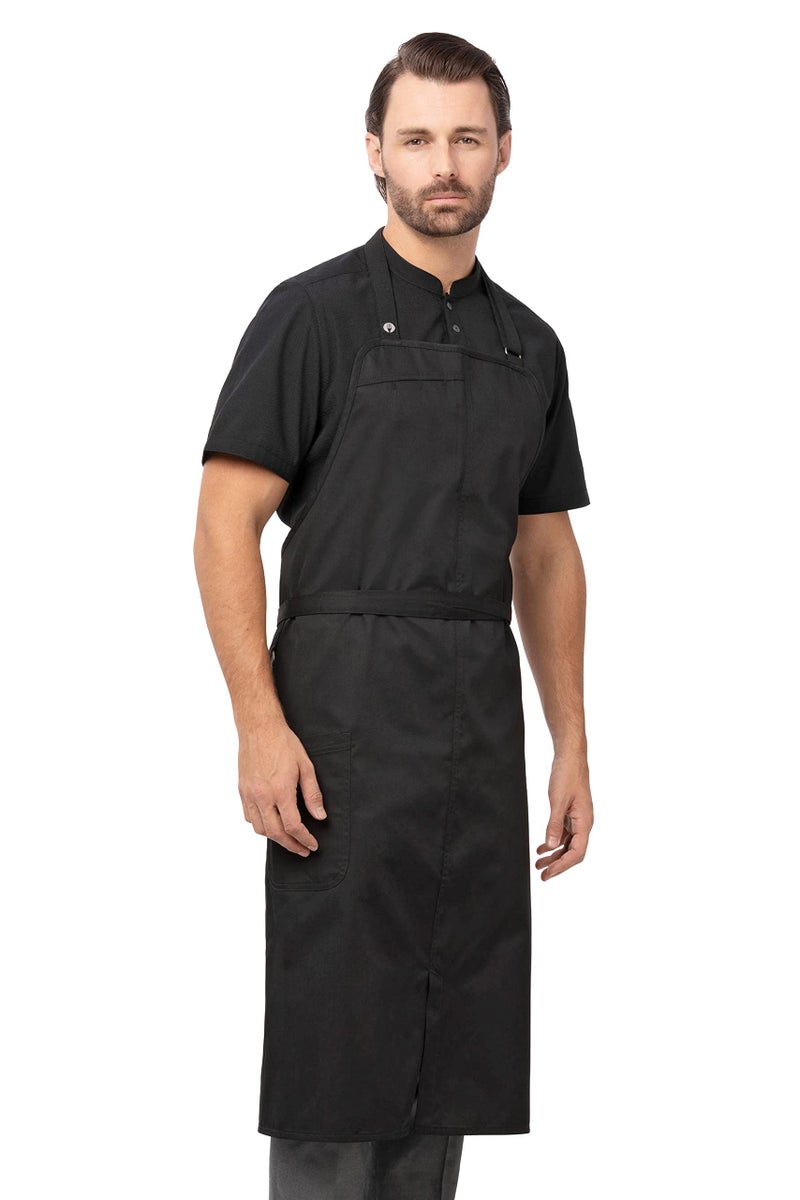 Chef Works Unisex Brio Chef Apron, Black, One Size - Image 2